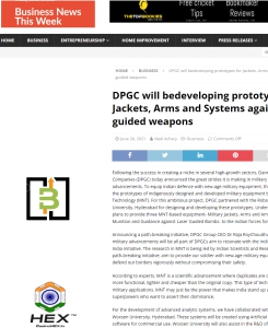 DPGC will bedeveloping prototypes for Jackets.