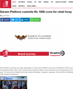 Darwin Platform commits Rs 1000 crore for retail foray.