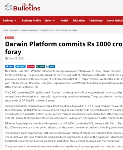 Darwin Platform commits Rs 1000 crore for retail foray.